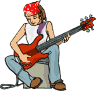 Ein Mensch mit Gitarre